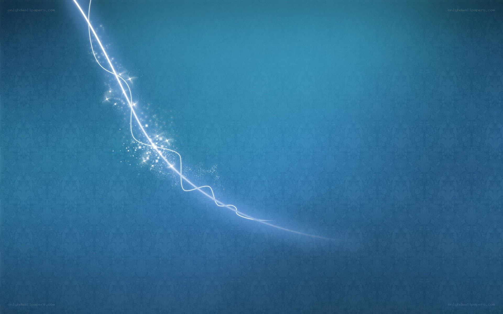 blue background with glowing line