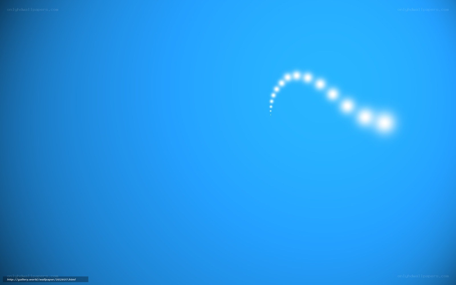 blue background with light trail