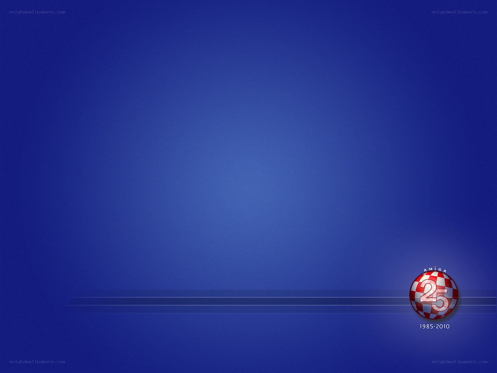 blue background with logo