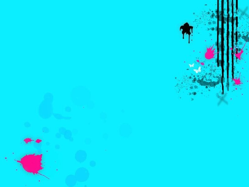 blue background with paint splatters