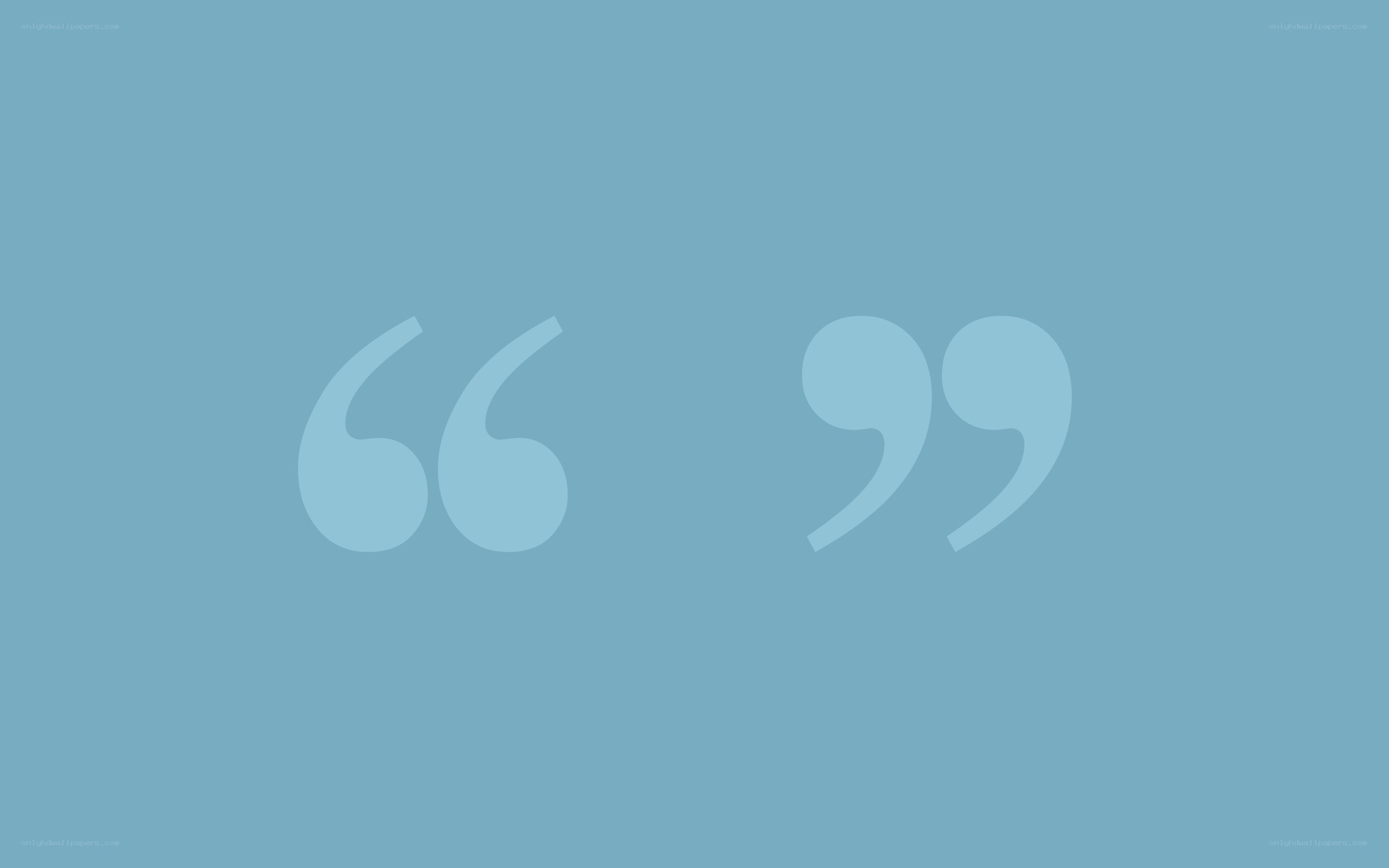 blue background with quotation marks