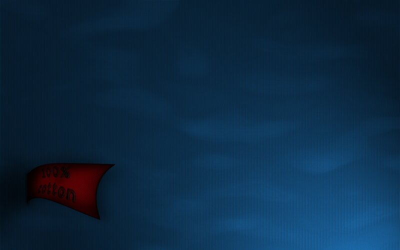 blue background with red tag