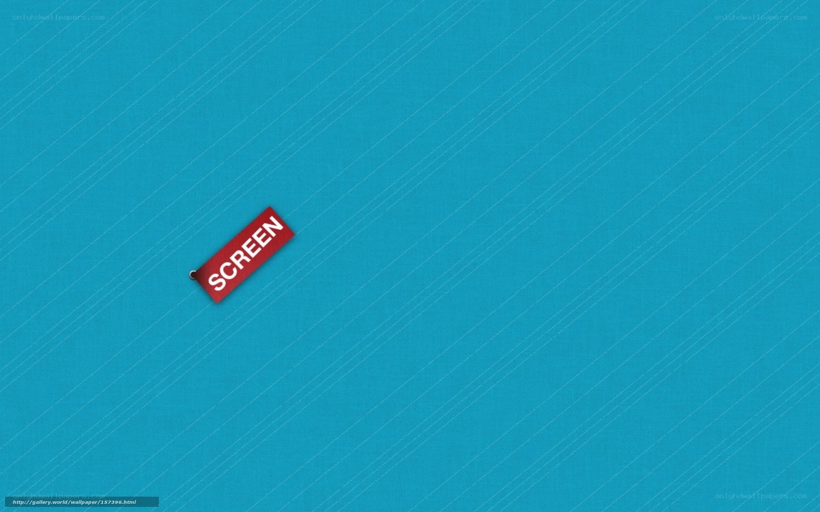 blue background with red tag