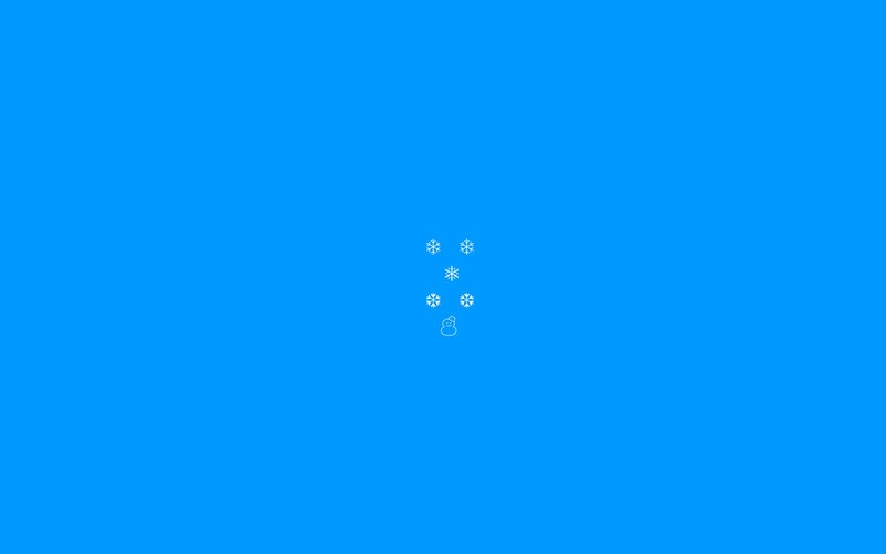 blue background with snowflakes