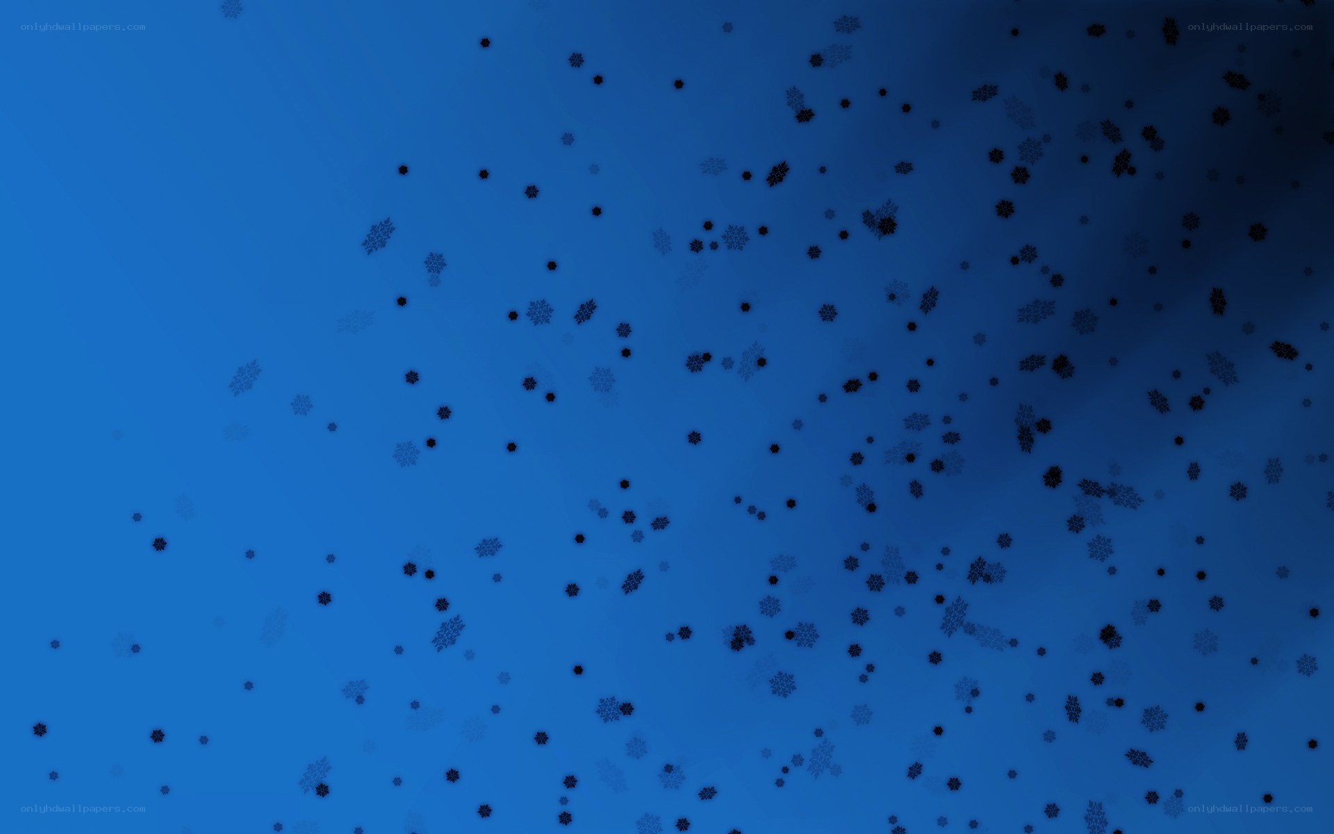 blue background with snowflakes