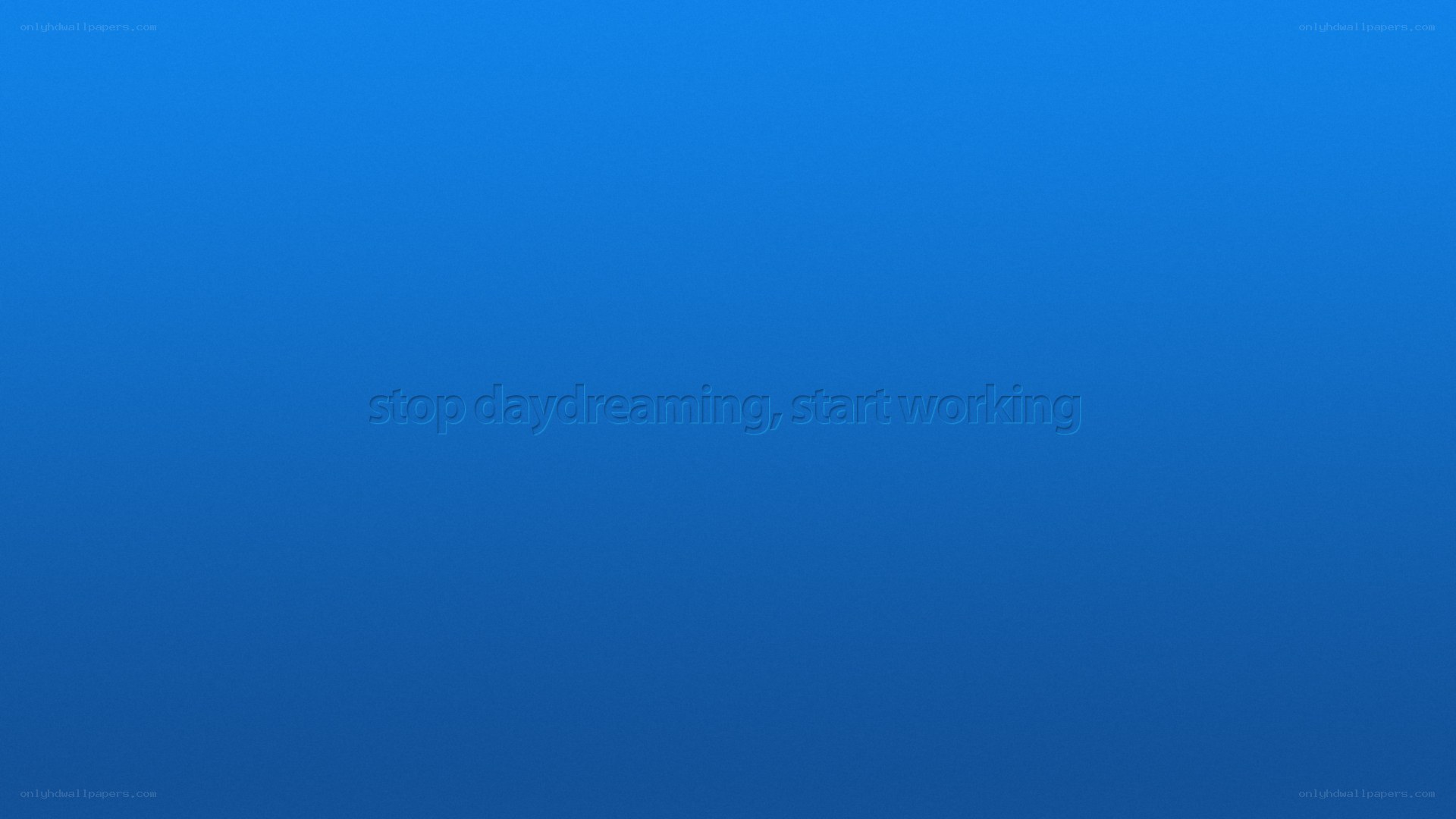 blue background with text