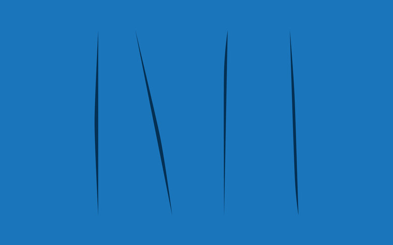 blue background with vertical lines