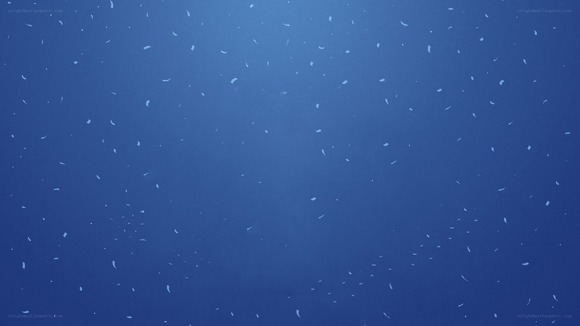 blue background with white particles
