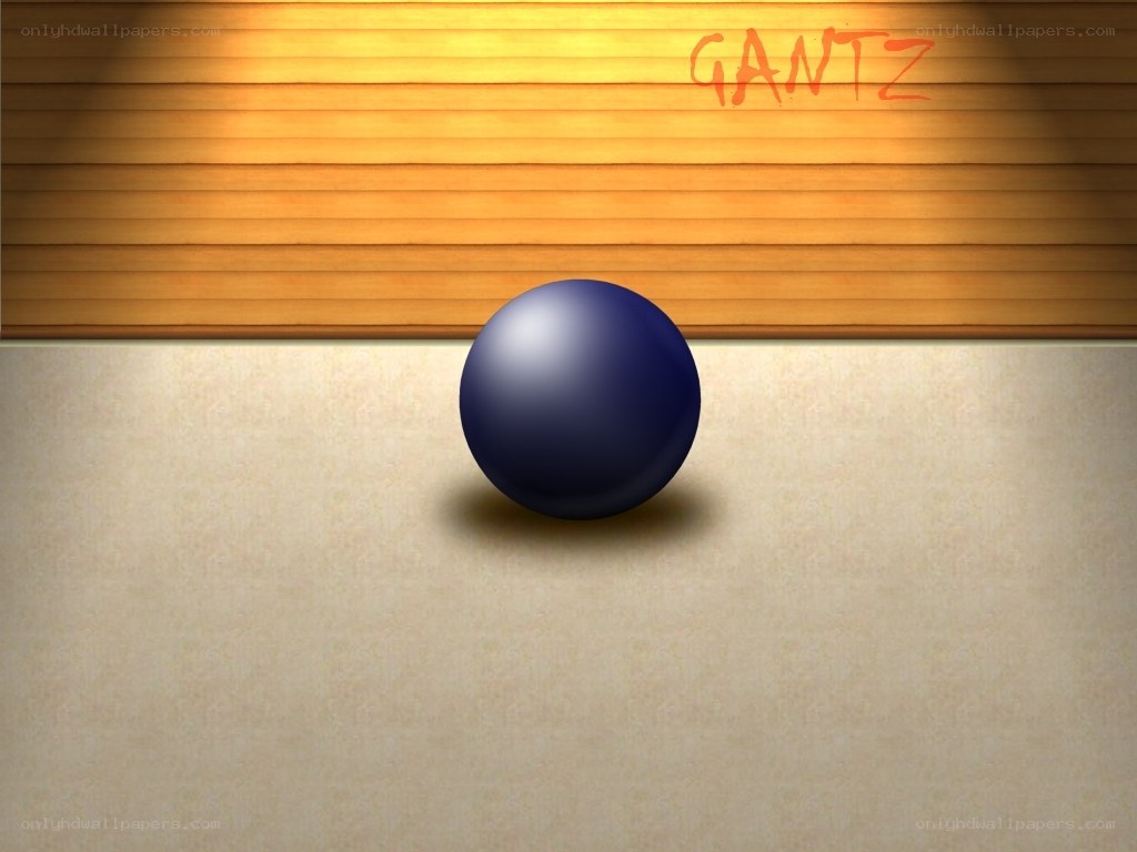 Blue ball on wooden floor