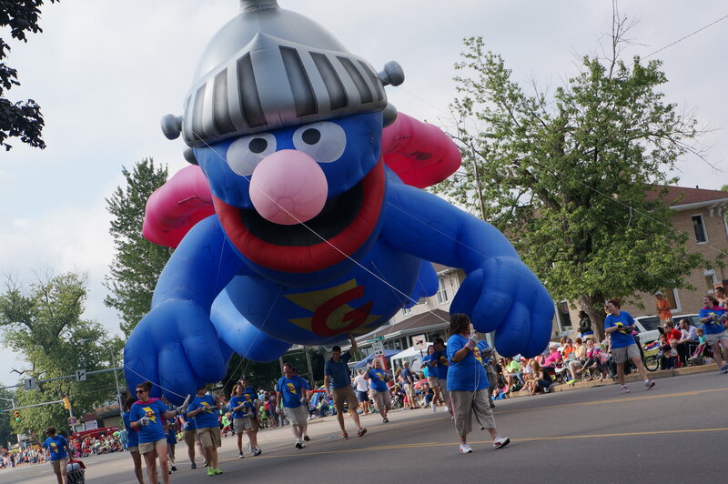 Blue Balloon Character