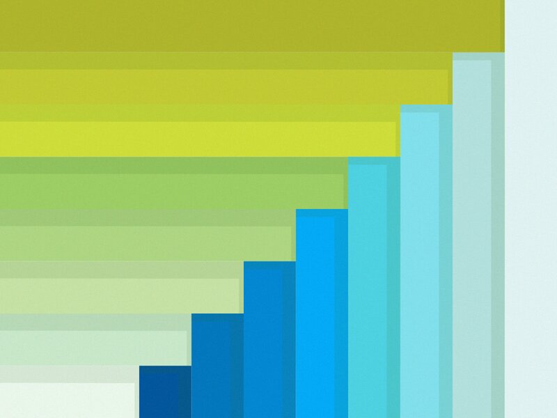 Blue Bars on Gradient