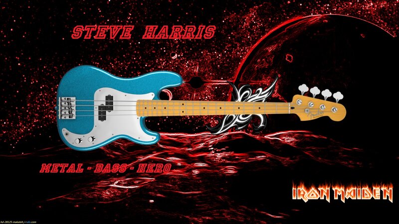 Blue Bass Guitar