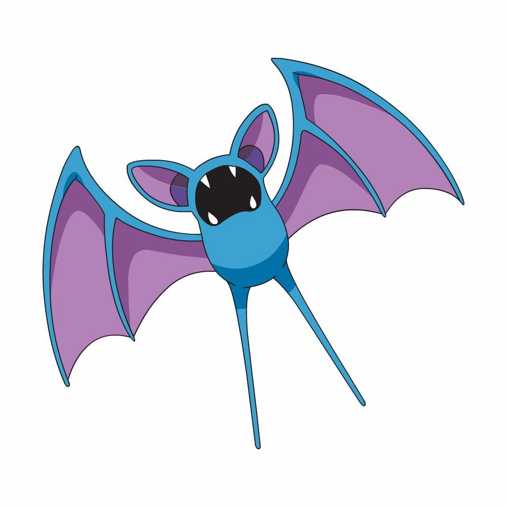 Blue bat-like creature