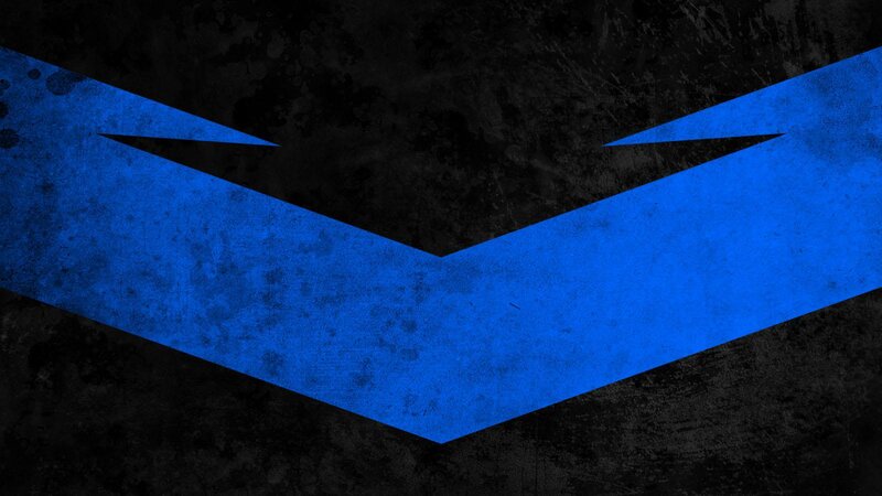 Blue Bat Symbol