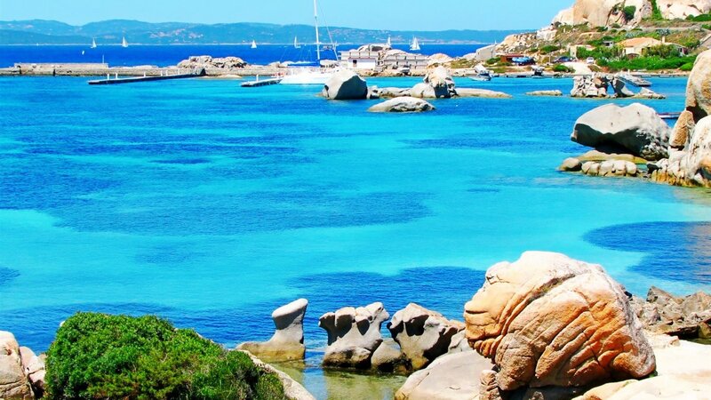 Blue Bay with Rocks