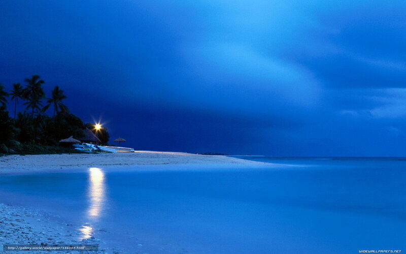 Blue Beach at Dusk
