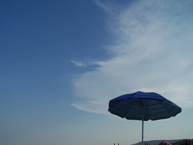 Blue Beach Umbrella