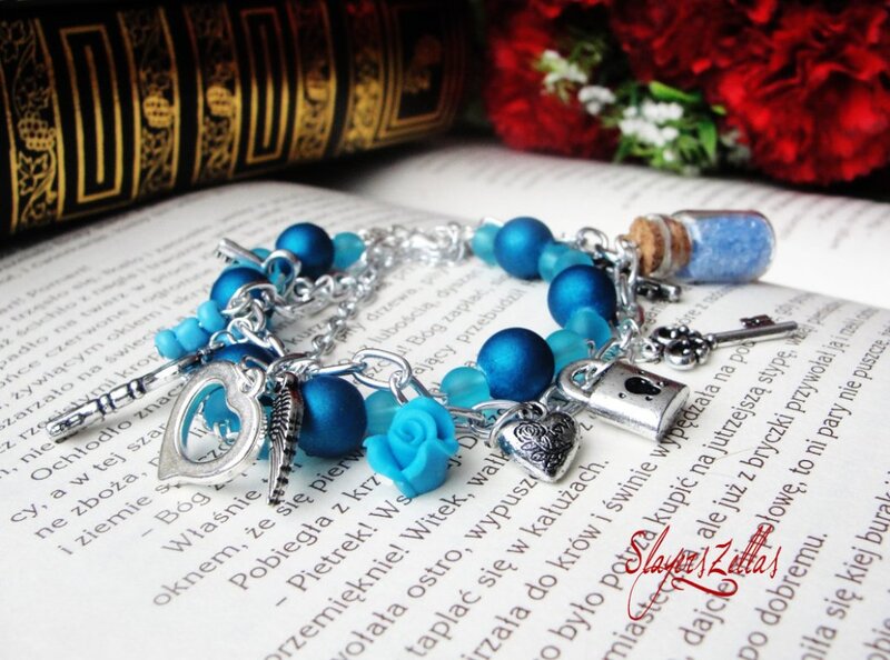 Blue Beaded Bracelet