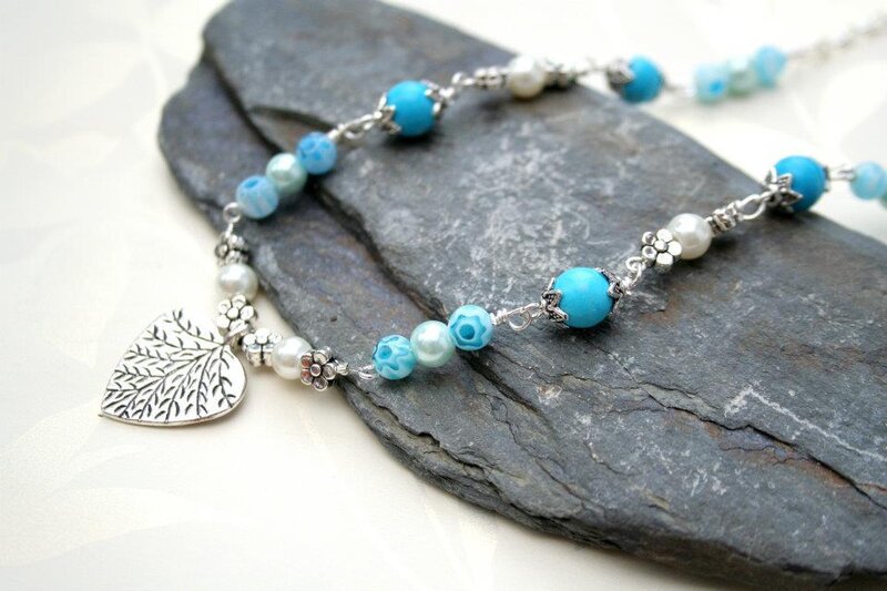 Blue Beaded Necklace