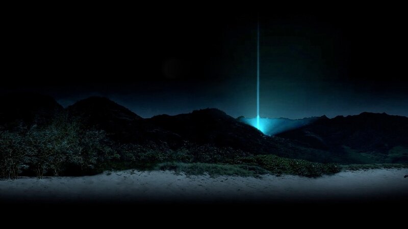 Blue Beam on Mountains