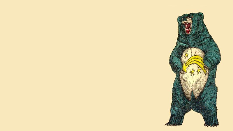 blue bear with stars