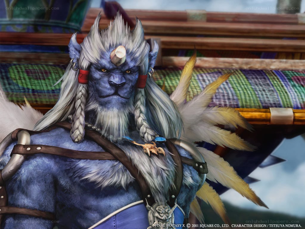Blue beastman character from Final Fantasy X