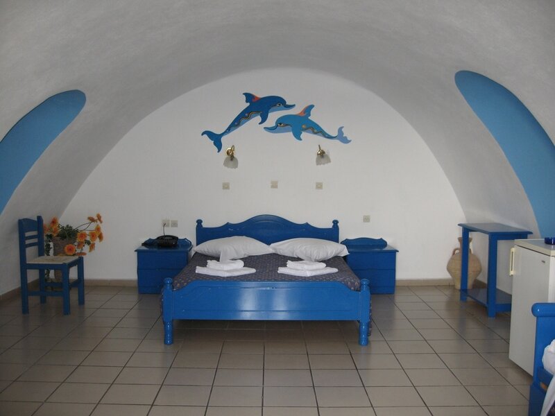 Blue Bed in Cave Room