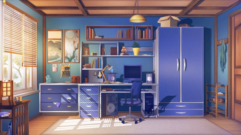 Blue Bedroom Interior — Calm