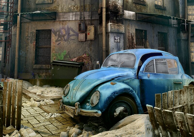 Blue Beetle Car