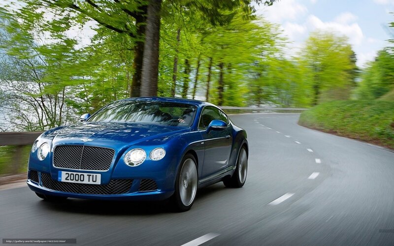Blue Bentley Car — Dynamic