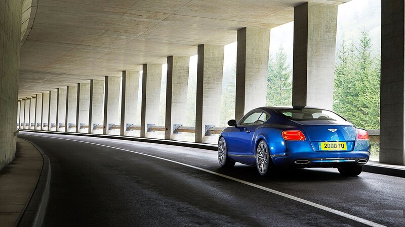 Blue Bentley Car — Serene, Photograph