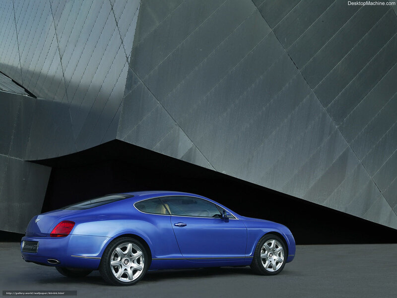 Blue Bentley Continental GT