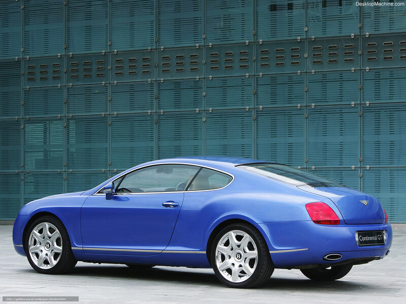 Blue Bentley Continental GT — Modern, Photograph, Car