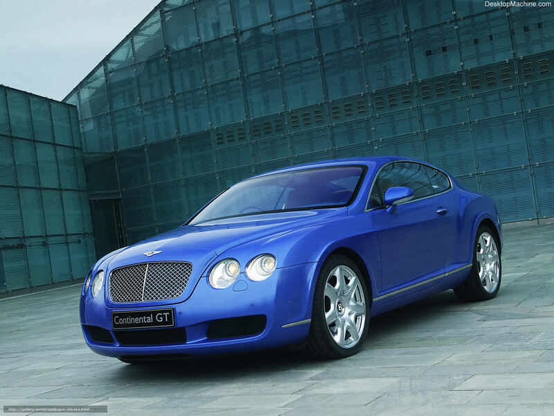 Blue Bentley Continental GT — Modern, Photograph