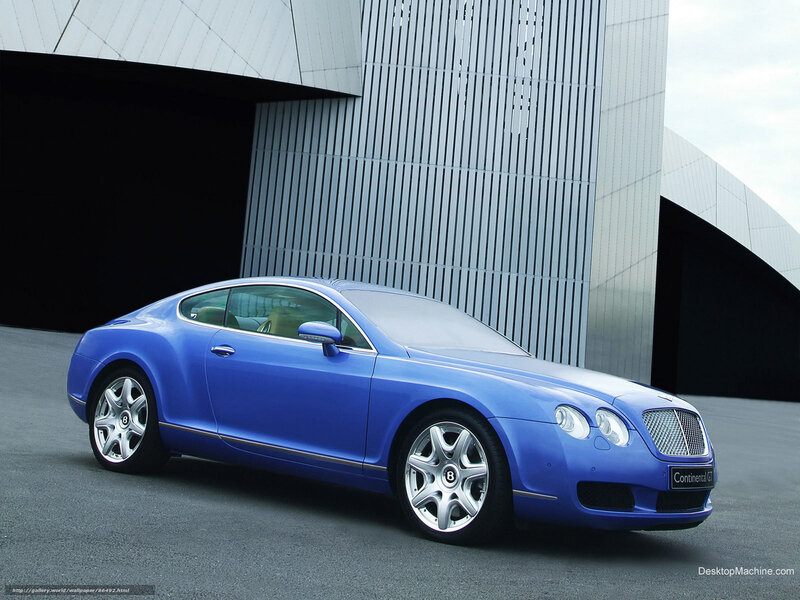 Blue Bentley Continental GT — Modern