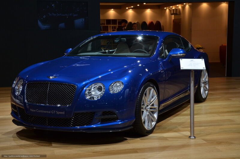 Blue Bentley Continental GT Speed