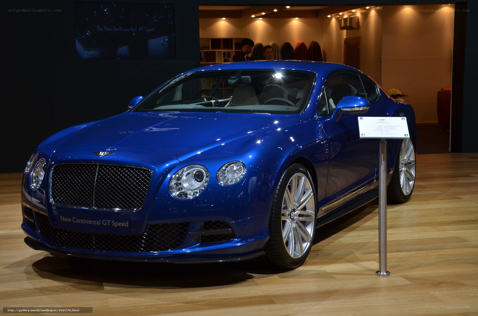 Blue Bentley Continental GT Speed