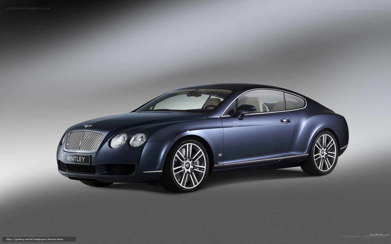 Blue Bentley Continental GT