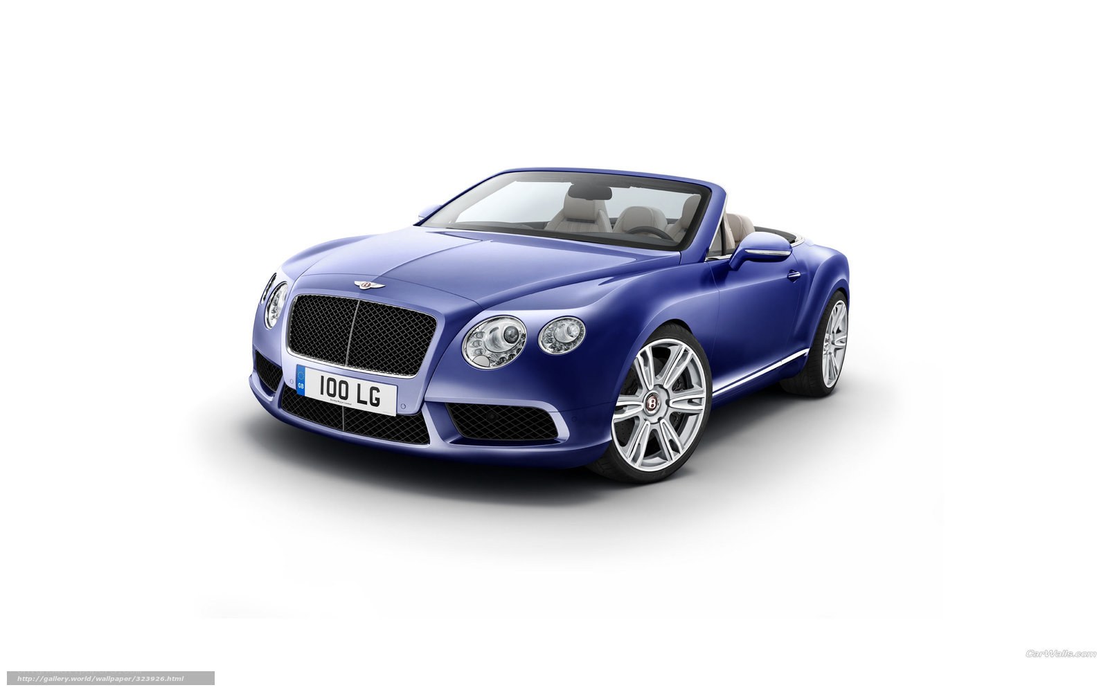 Blue Bentley Continental GTC