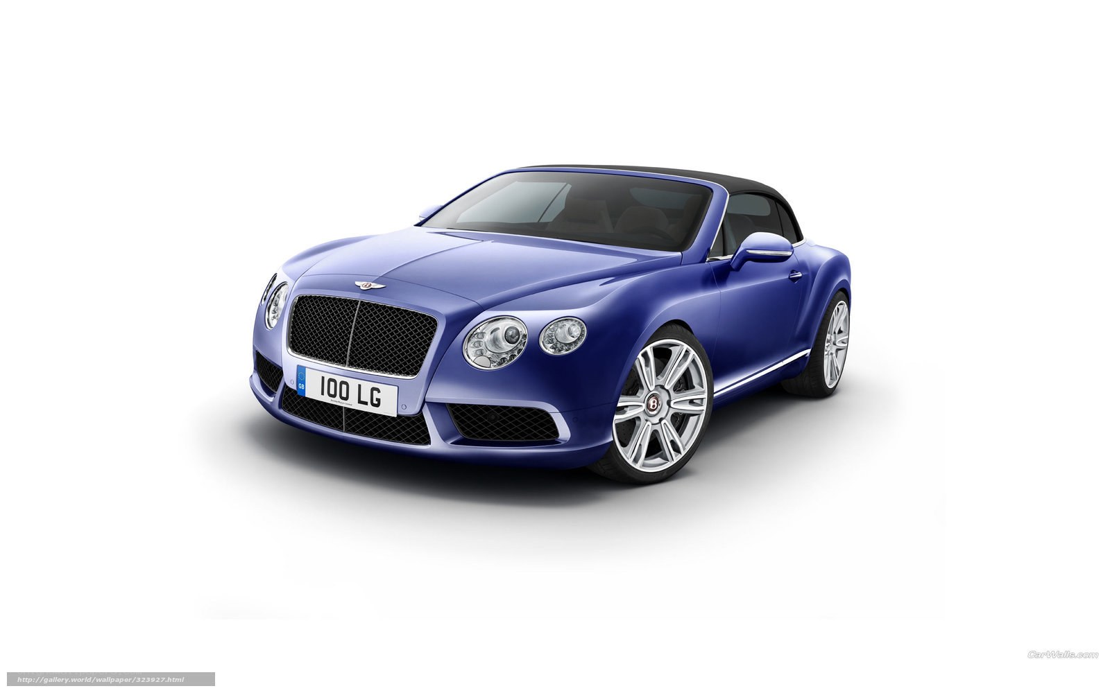 Blue Bentley Convertible