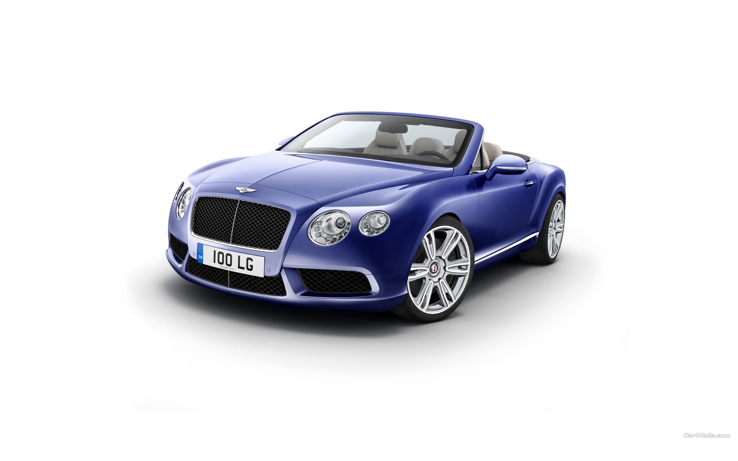 blue bentley convertible