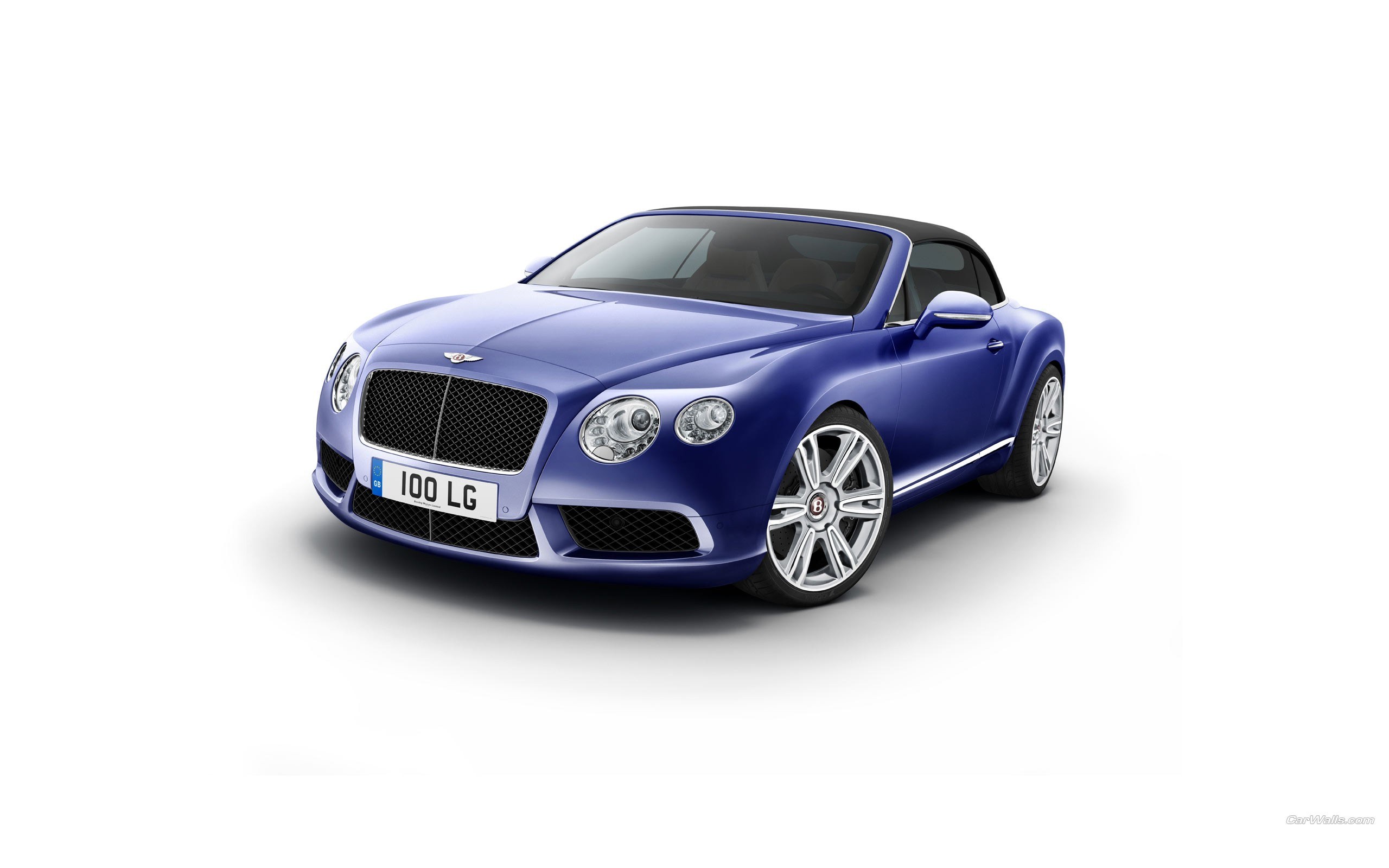 blue bentley convertible