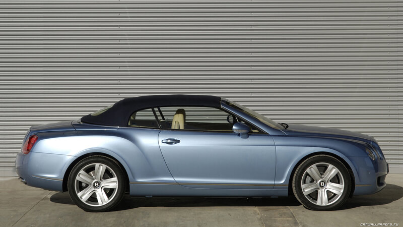 Blue Bentley Convertible — Calm, Afternoon