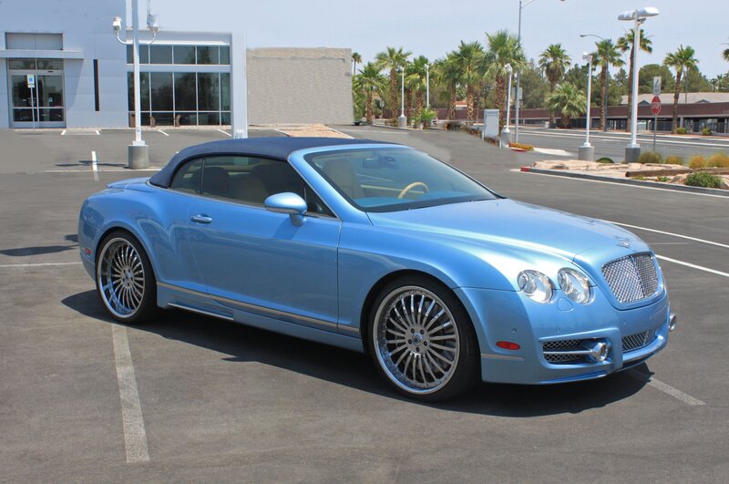 Blue Bentley Convertible — Calm