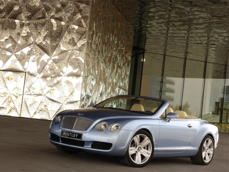 Blue Bentley Convertible — Modern, Photograph