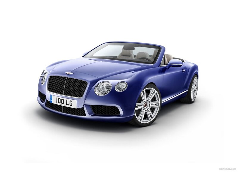Blue Bentley Convertible — Neutral, Photograph, Car, License Plate, Wheels, Silver