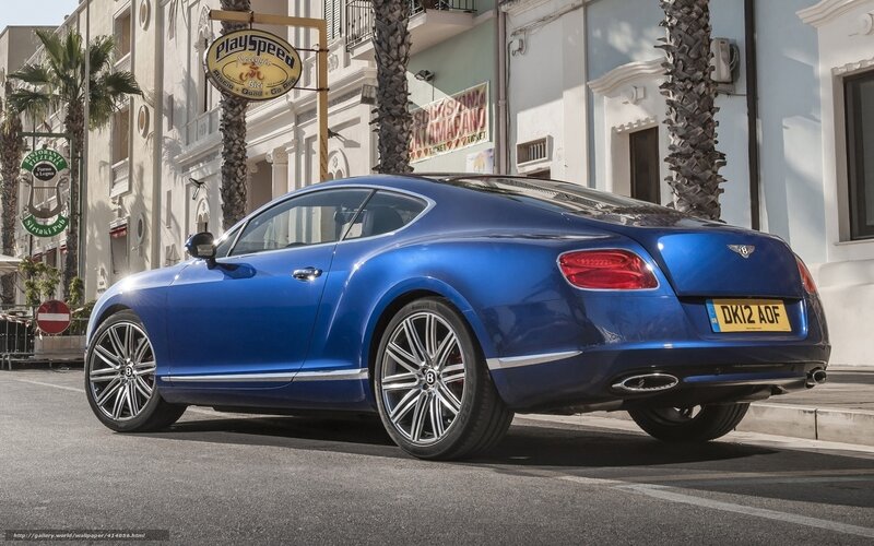 Blue Bentley Coupe — Calm