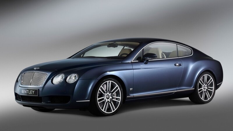 Blue Bentley Coupe — Dramatic, Photograph
