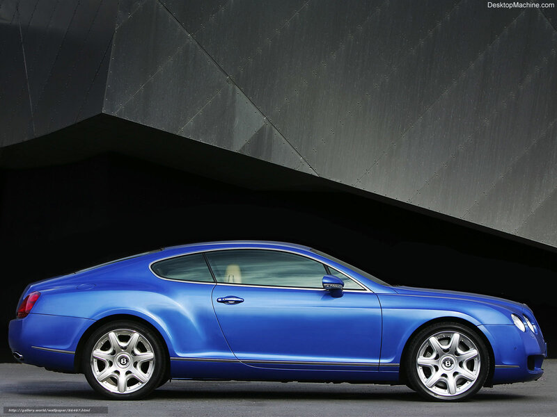 Blue Bentley Coupe — Dramatic