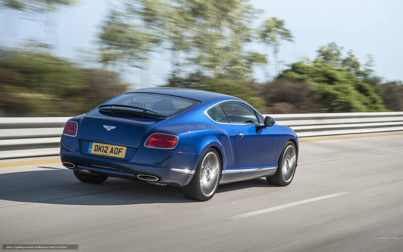 Blue Bentley Coupe — Dynamic, Afternoon